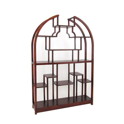 Benjara Geometric Bookcase Wayfair